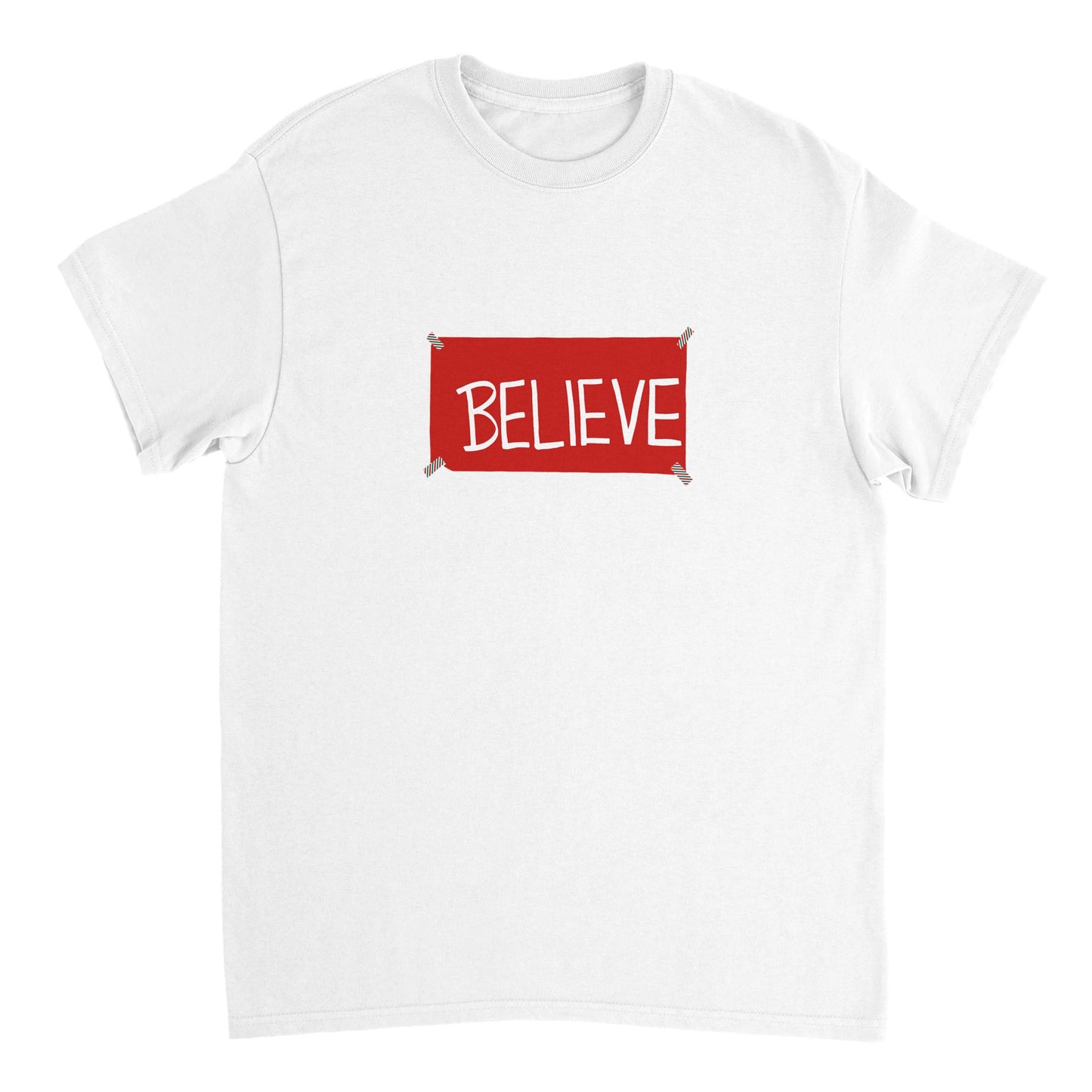 Christmas Believe T-Shirt Heavyweight Unisex Crewneck T-shirt